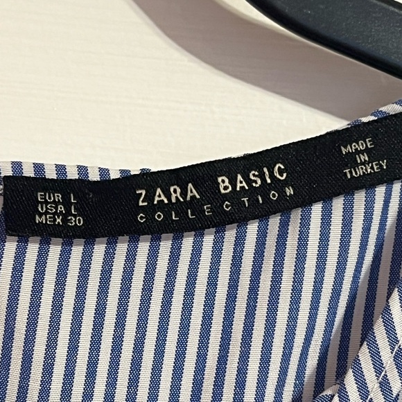 #6 ZARA • VERTICAL PINSTRIPE •BLOUSE NWT - Picture 4 of 7